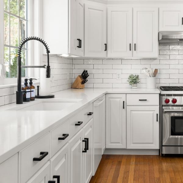 European Style Solid Wood Kitchen Cabinet Modern Raised Panel Kitchen Cabinets