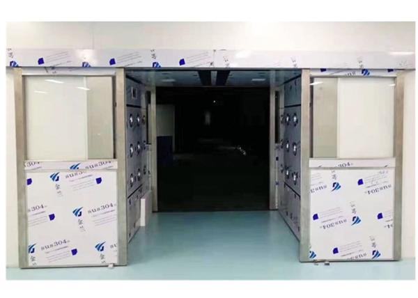 Automatic Sliding Door Air Shower Tunnel With LCD Display CE Certification
