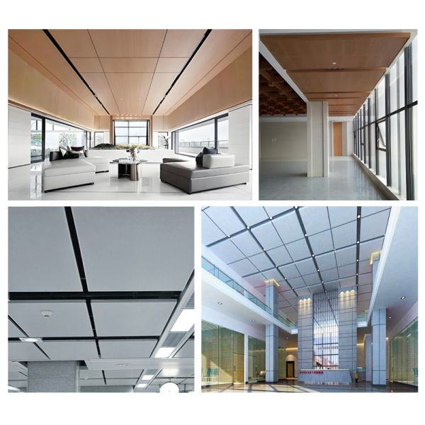 Length 600mm Acoustic Ceiling Tiles Aluminum Hook on ceiling Components and Solutions