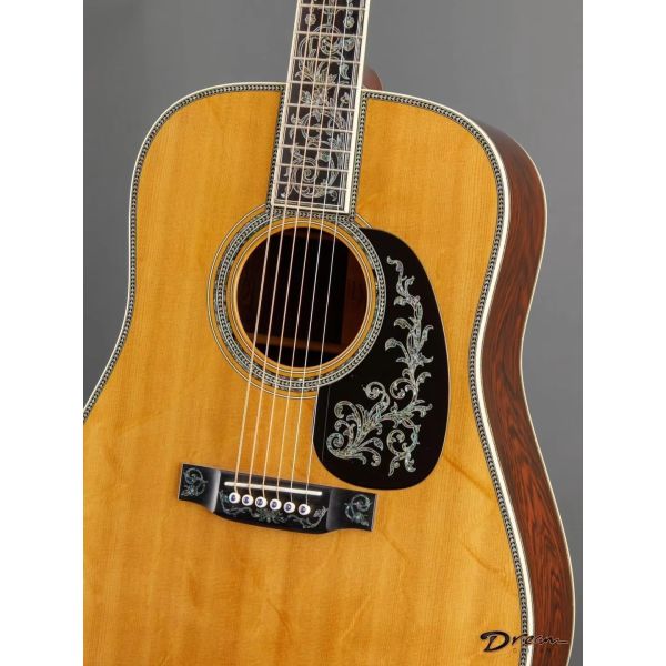 Custom CFMIV 50th Anniversary D-50AA Limited-Edition Dreadnought Acoustic Guitar Natural, Martin Style Solid Wood Guitar