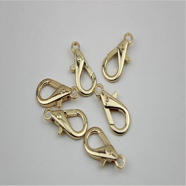 Small metal chain match bag accessories zinc alloy gold snap clip hook 5 mm with high plating