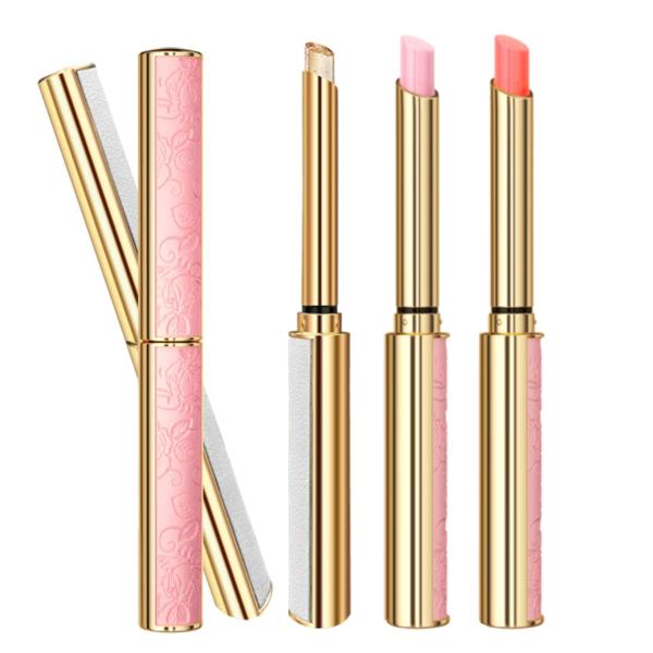 Tubo de Rose Gold Diamond Clear Lipstick que empacota para o plástico recarregável