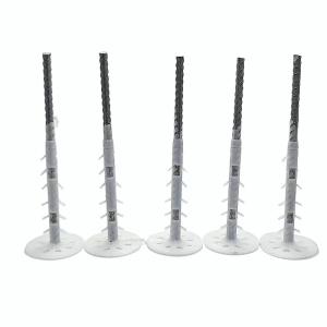 60MM*8MM*200MM Plastic Insulation Anchors Steel Nails For Building Panels