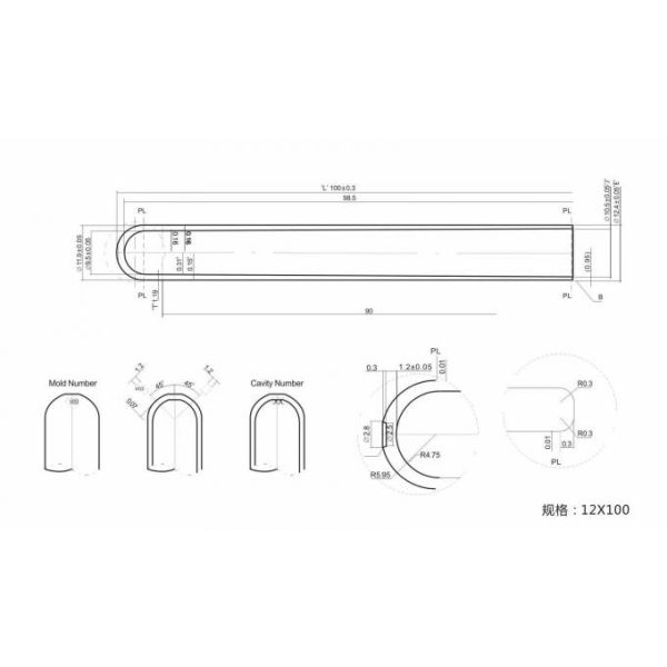 Трубка ЛЮБИМЦА для пробирок 13*75мм 13*75мм 16*100мм прозрачной пробирки для анализа крови
