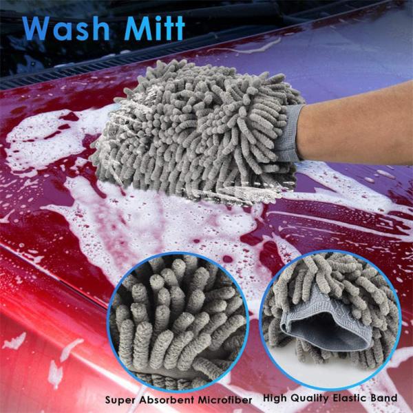 Auto Washing Microfiber Cloth Soft Bristle Detailing Brush Set 7PCS