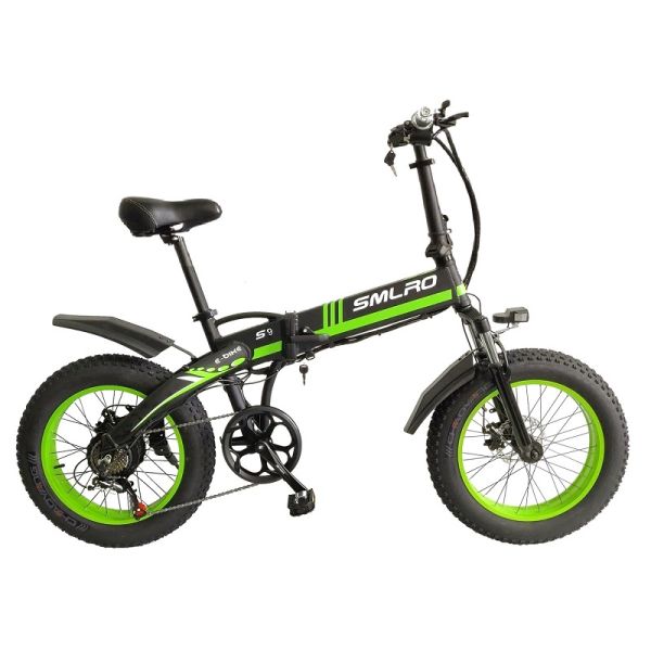 Integrated Battery Smlro S9 Electric Bike , 22MPH E Bike 20 Inch