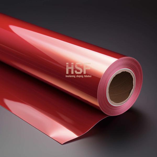 Translucent Red PET Fluorosilicone Coated Release Film 30um