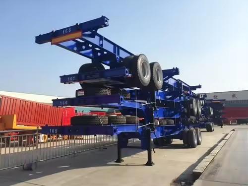 Versatile Reefer Skeleton Carrier Trailer With WABCO Brake System And Air Suspension