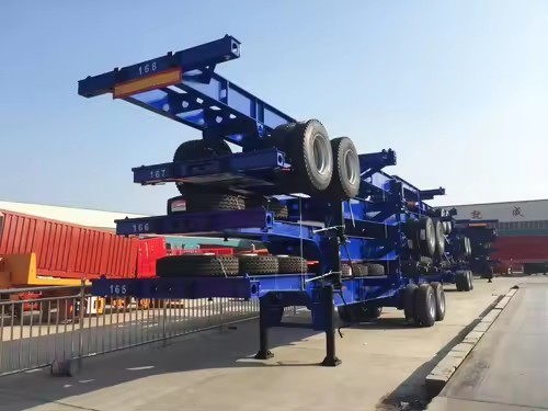 Контейнерная перевозка скелетный тяжелый трейлер с ABS тормозом 11R22.5 шины