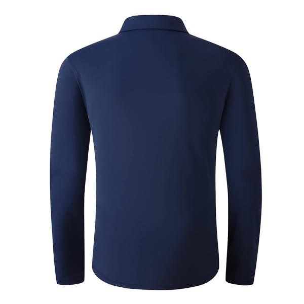 Umidade Deslizante Seco Camisa Manga Longa Customize Streetwear Meio Zip Up Neck Camisa de Golf