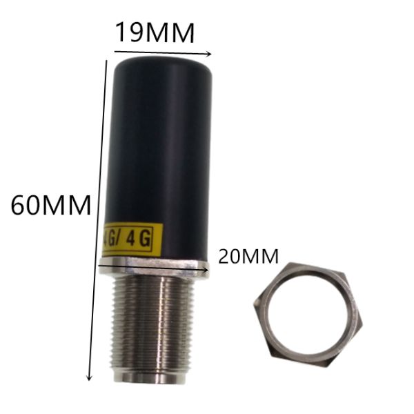 Antena externa dual de la banda 4G Whip Stubby 60M M OMNI con el conector hembra recto de N