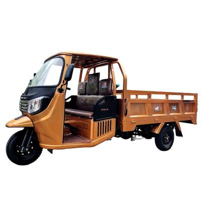 Velocidade 200cc Ghana Cargo Triciclo Carregamento de gasolina Rickshaw com freio traseiro hidráulico
