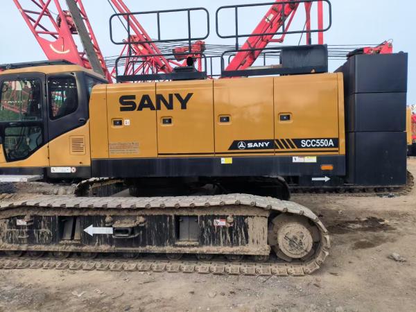 2018 SANY 55 tonnes Utilisée machine à grue à rampe SCC550A Équipement de levage