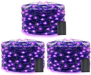 Outside Battery Copper Wire Lights 10M CR2032 Firefly Led Garden Lights