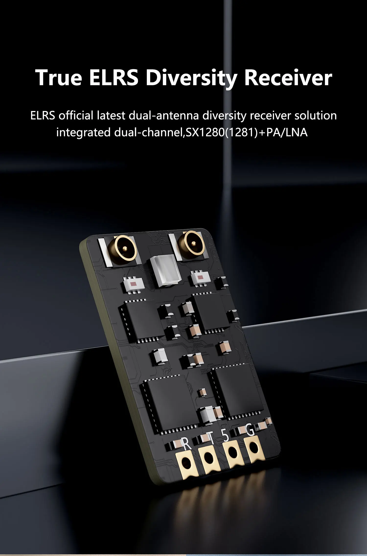GEPRC ELRS Двойной многообразие FPV беспилотный приемник передающий 2.4g