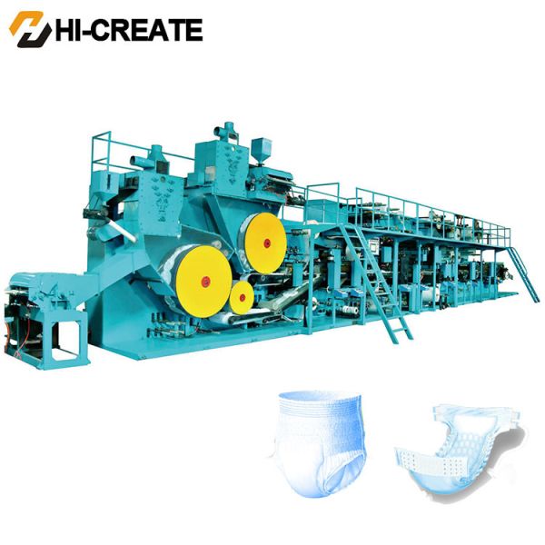 Automatic Full Servo Sanitary Napkin Diaper Making Machine For Adult Baby