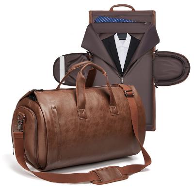 Venda a retalho de embalagens de exterior em PU de couro, sacos de viagem, sacos de negócios, sacos de roupa de trabalho, sacos para homens, sacos de viagem