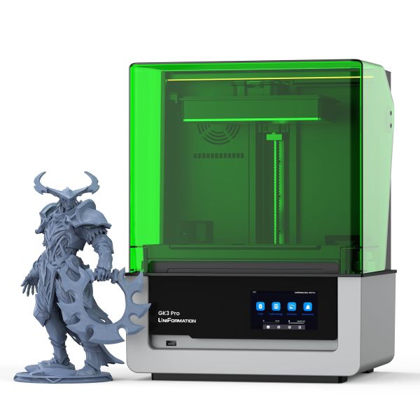 UniFormation GK3 PRO  LCD Printer 0.3'' LCD Photocuring Resin 3d Model Making Printer with Build-in Heating System & Odor Filter