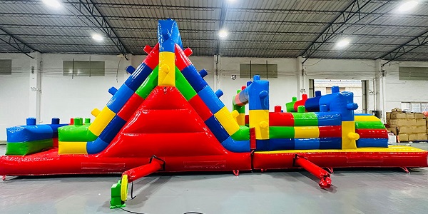 Cours d'obstacles gonflable en PVC pour enfants et adultes