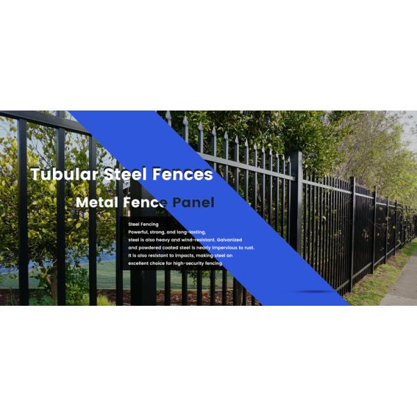Powder Coated Tubular Aluminum Fence 1.8m Height