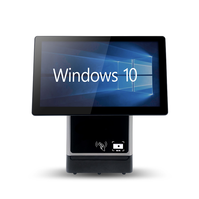 15.6 Inch Touch Screen Commercial POS System Win10 & Android Single / Dual Screen Machine