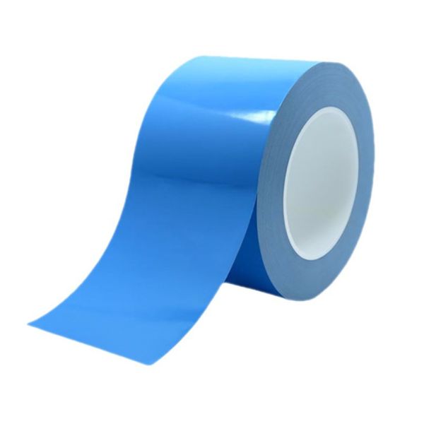 Blue PE Film Fiberglass Adhesive Tape Double Side Thermal Insulation
