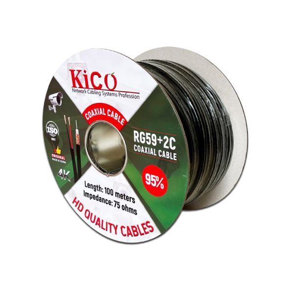 KICO OEM Brand RG59+2C Cable RG59 Coaxial Cable for CCTV and Video