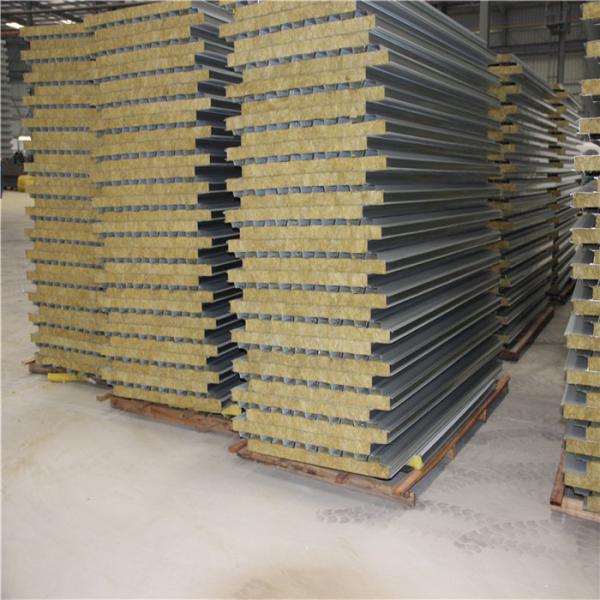 50mm corrugated rock wool sandwich panel walls board for 20ft container house