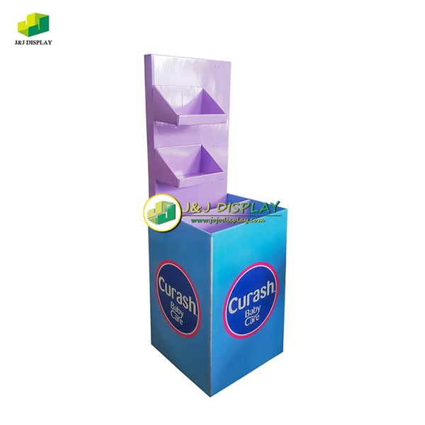 Knock Down Floor Display Stand Eco Friendly Sustainable for Health Care Product