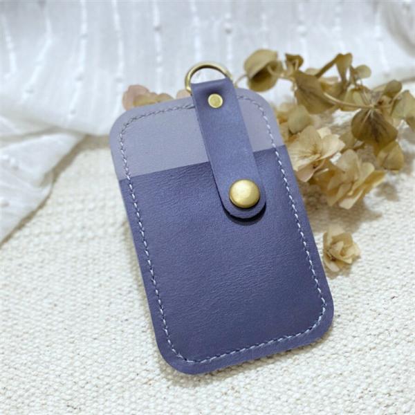 Package Size 9*6.5*0.5CM PU Leather Credit Card Holder Keychain for Women's Essentials