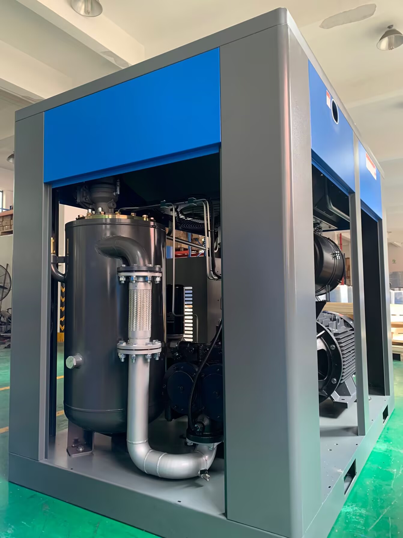 160KW винтовой воздушный компрессор / вращающийся винтовый воздушный компрессор с 90L интеллектуальным контроллером