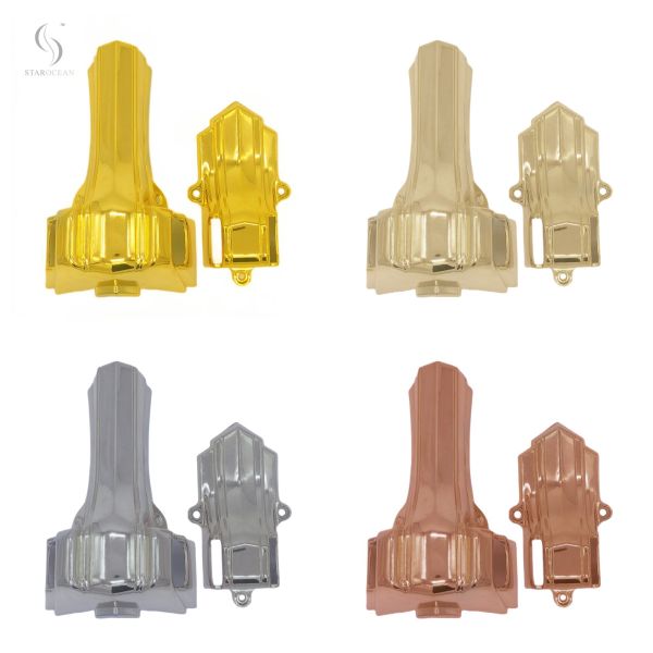 PP Пластиковый материал Медный угловой набор гроба оптом с металлической трубой 10# B