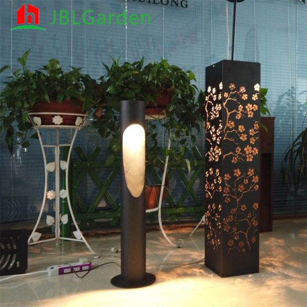 Home Decoration Garden Lights Corten Steel Light Box 200cm Length With Solar Energy