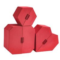 Caja de empaquetado de la caja de regalo de la boda de lujo en forma de corazón hecha a mano de la caja con la cinta