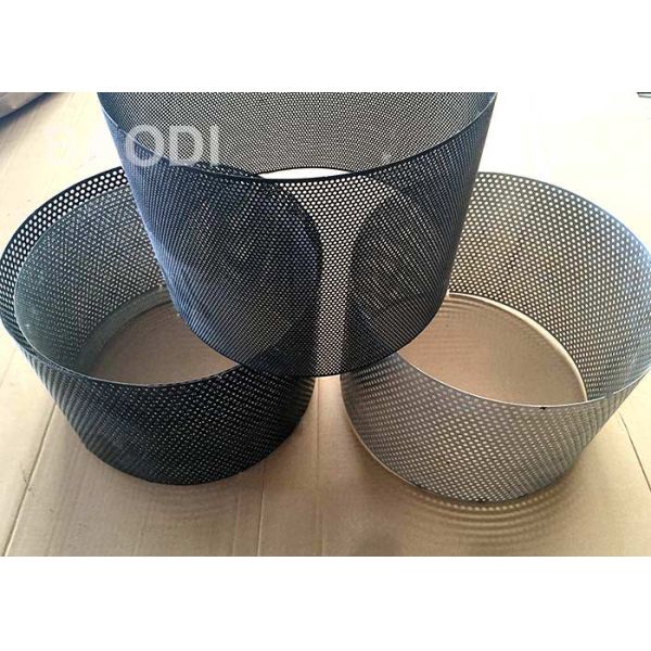 Powder Coated Round Hole Steel 3.5mm Perforated Metal Tube