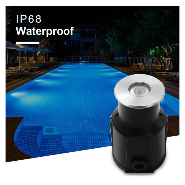 RGBW4in1 LED Waterproof Swimming Pool Lights Mini Size Dia 68mm Warm White 3000K With Back Box