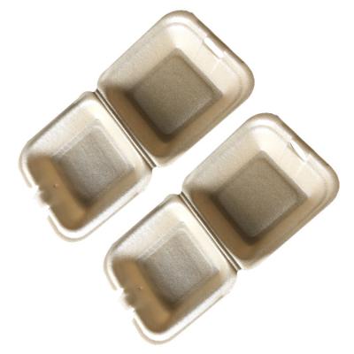 Food Grade Burger Box Foam 6x6 Inch PLA Disposable Foam Boxes