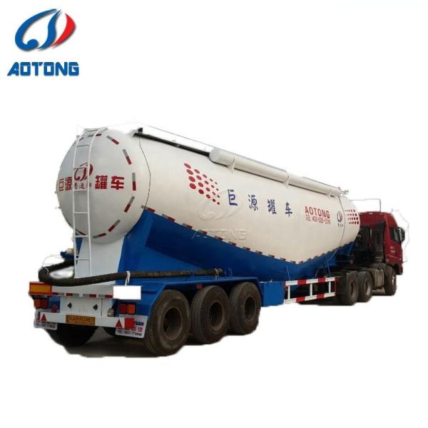 4 eixos 40cbm 45ton 60ton Cimento Reboque Capacidade de carga elevada Semi-reboque de pó