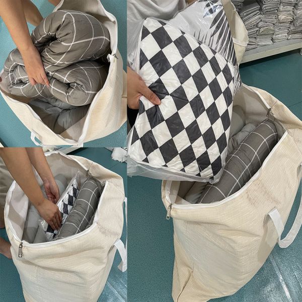 Extra-Large Thickened Moving Packing Bag Quilt Storage Bag Luggage Bag Cloth High-Value Hand-Carried Students Going Out