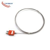 Tankii Sensor de termopares de primera clase de precisión tipo MI K con conector para fábrica de moldes de alta temperatura