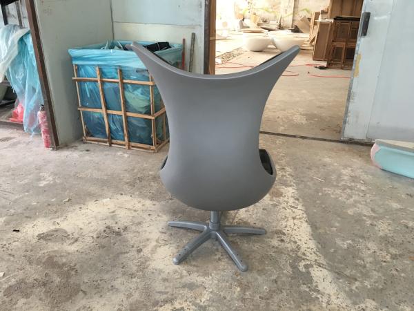 Black Animal Fiberglass Arm Chair / Living Room Mermaid Tail Chairs