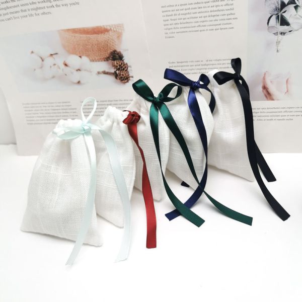 Сумка мешка Drawstring пыли ткани Eco дружелюбная с таможней