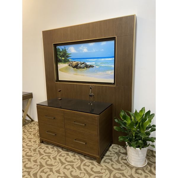 Customized Hotel Furniture Sets Include Platform Headboard Table Sofa Modern