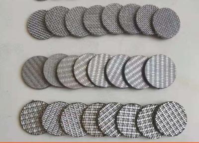 camadas de aço inoxidável aglomeradas líquidas 10 do disco 5 do filtro do acendimento do vácuo 316l 15 20 mícrons