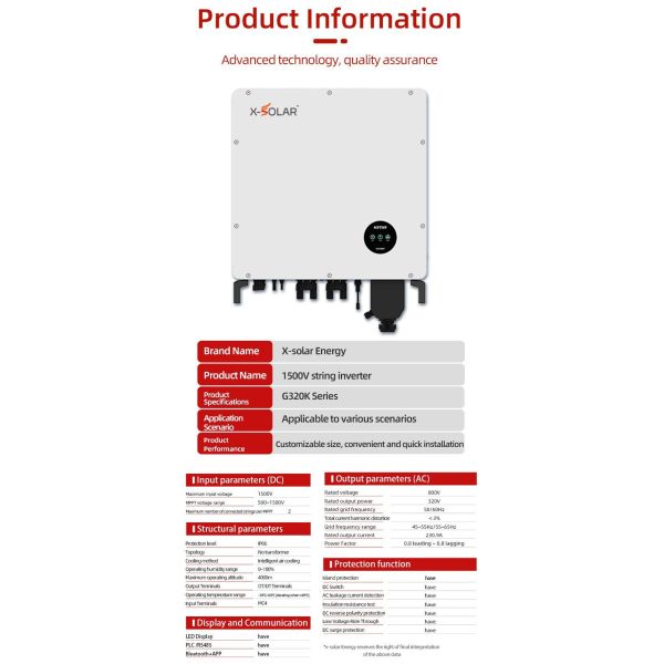 1100V 40-150kwt Industrial and Commercial Inverters