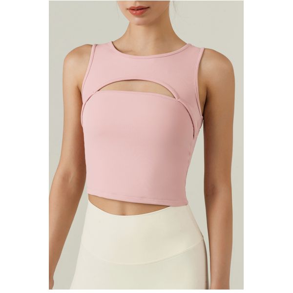 Hollow Out Fitness Yoga Vest Tops Ladies Shockproof Running Bra