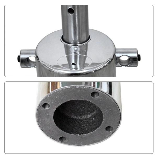 Cor de revestimento / Ouro 5 kg Base de cadeira de barbeiro de ferro fundido com 150 mm de viagem Elevador de bomba hidráulica