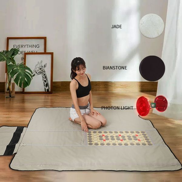 PEMF Negative Ion Infrared Sauna Bed Detox Sauna Blanket With Red Photon Lights