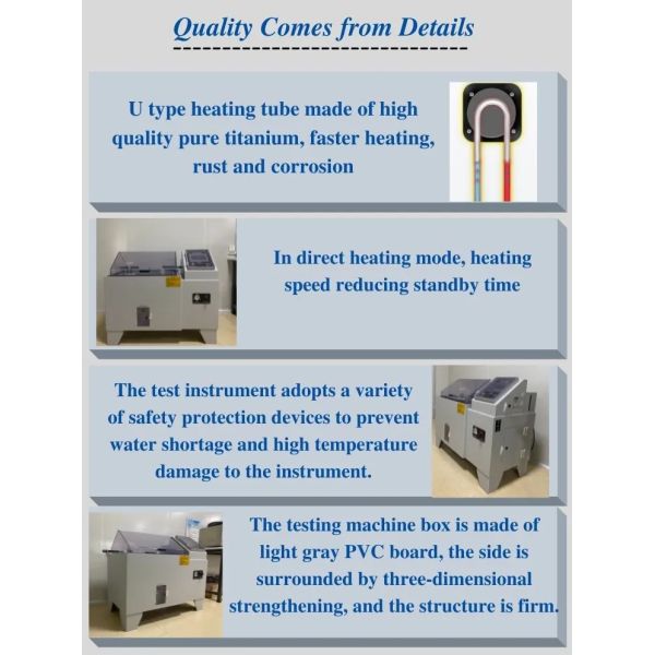 B-CCT-200 (A-D) 200x100x50 Lab Mathine Salt Spray Corrosion Test Chamber