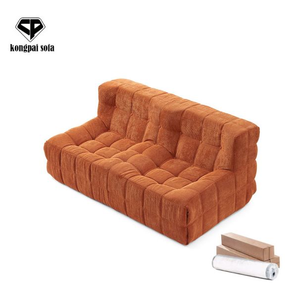 Livingroom Modern Boucle Fabric Compressed Sofa Chair Compression Single Sofa Vacuum Compressed Furniture